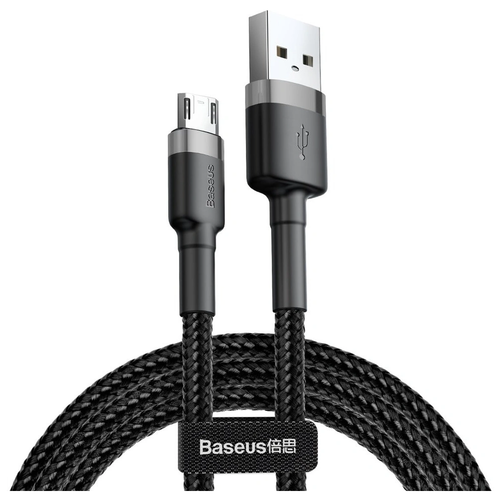 Hurtownia GSM - Kábel Baseus Cafule USB-A/microUSB 2A 3M fekete-szürke - BSU4126 - {ean13} - Hurt
