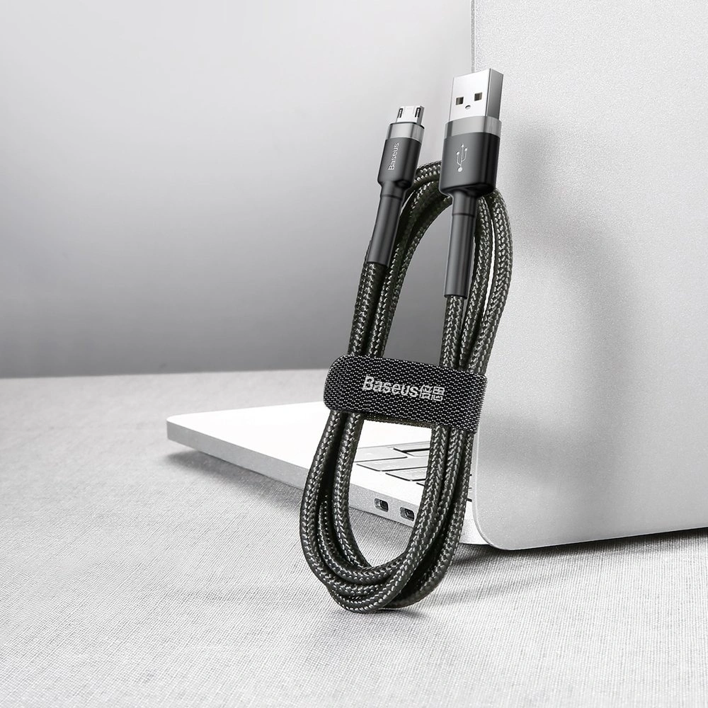 Hurtownia GSM - Kábel Baseus Cafule USB-A/microUSB 2A 3M fekete-szürke - BSU4126 - {ean13} - Hurt