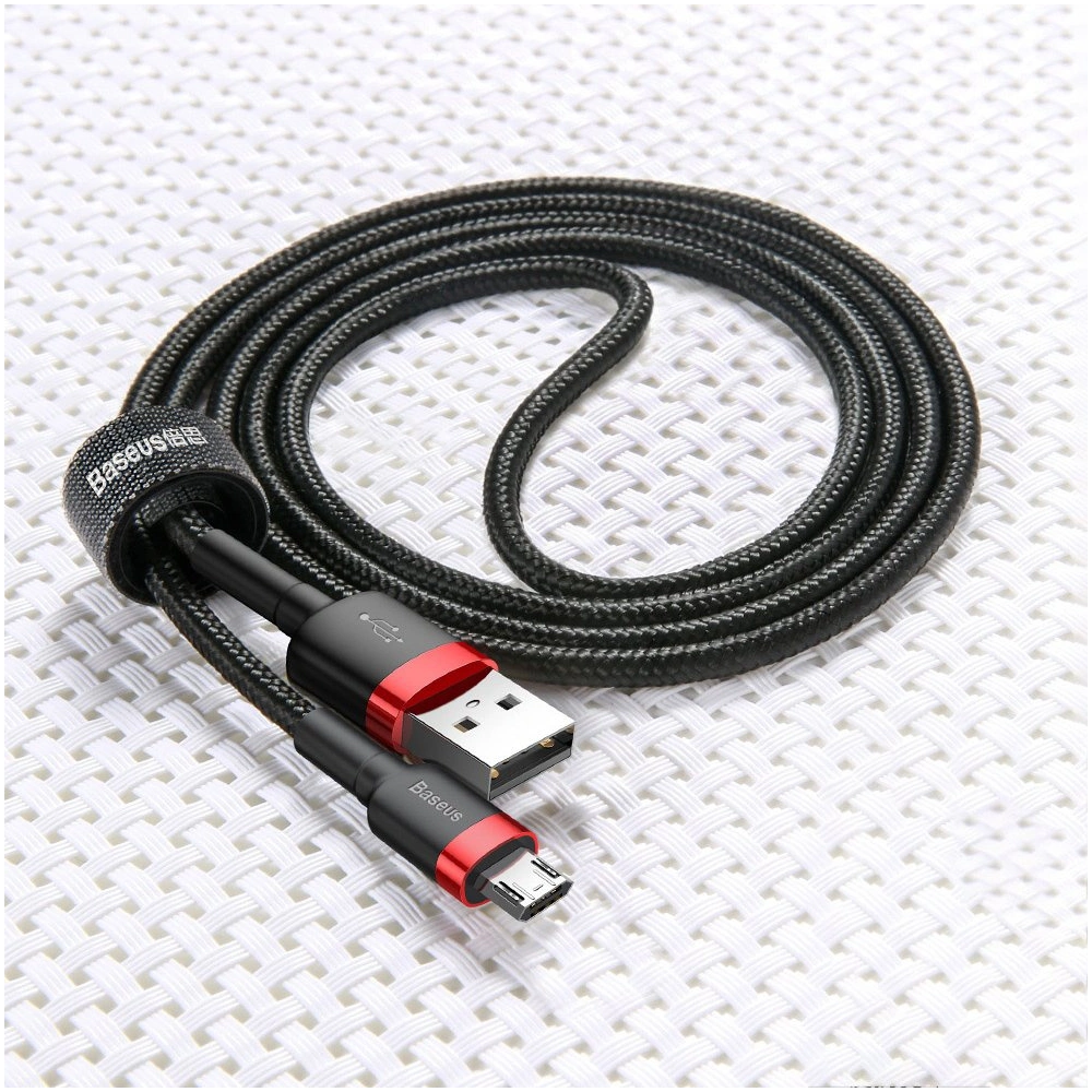 Hurtownia GSM - Kábel Baseus Cafule USB-A/microUSB 2A 3M fekete-szürke - BSU4126 - {ean13} - Hurt
