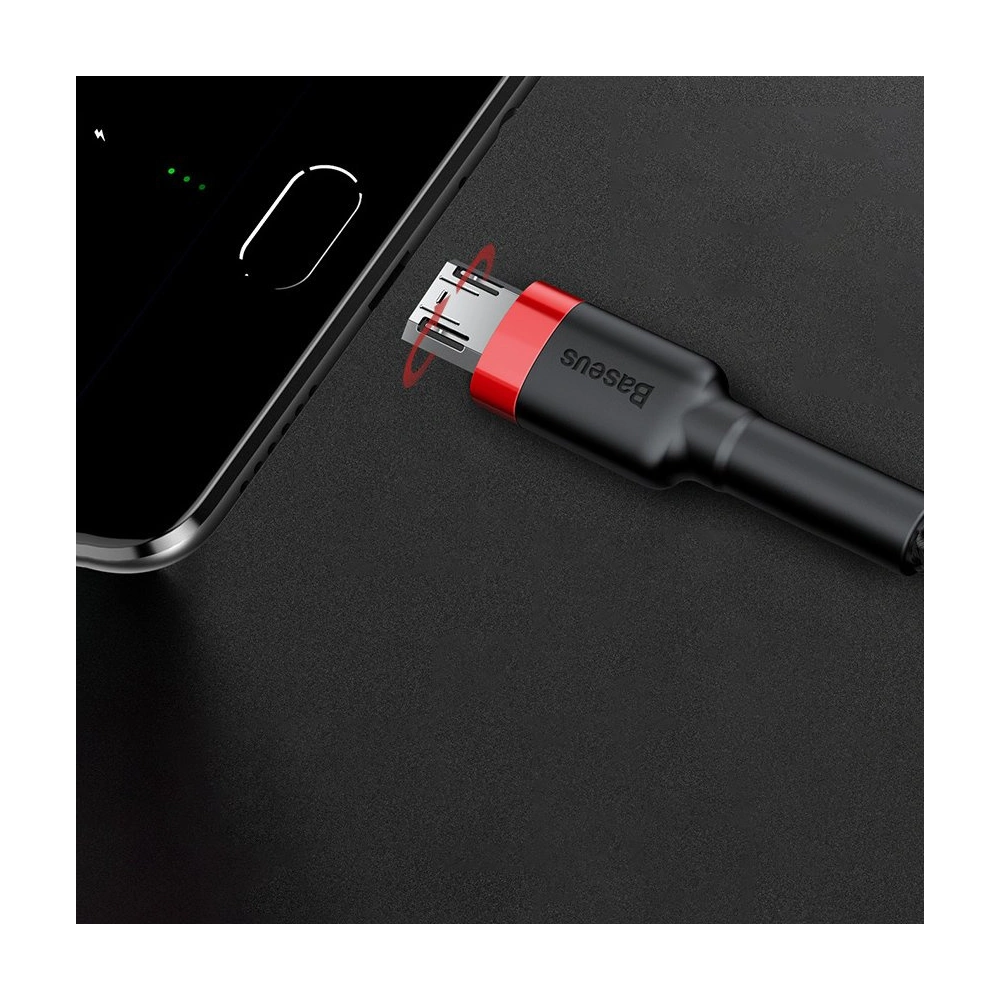 Hurtownia GSM - Kábel Baseus Cafule USB-A/microUSB 2A 3M fekete-szürke - BSU4126 - {ean13} - Hurt