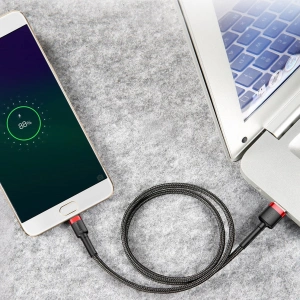 Hurtownia GSM - Kábel Baseus Cafule USB-A/microUSB 2A 3M fekete-szürke - BSU4126 - {ean13} - Hurt