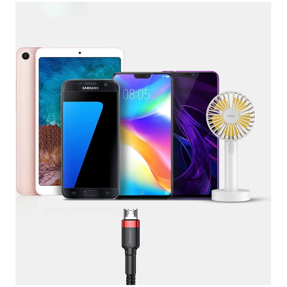 Hurtownia GSM - Kábel Baseus Cafule USB-A/microUSB 2A 3M fekete-szürke - BSU4126 - {ean13} - Hurt