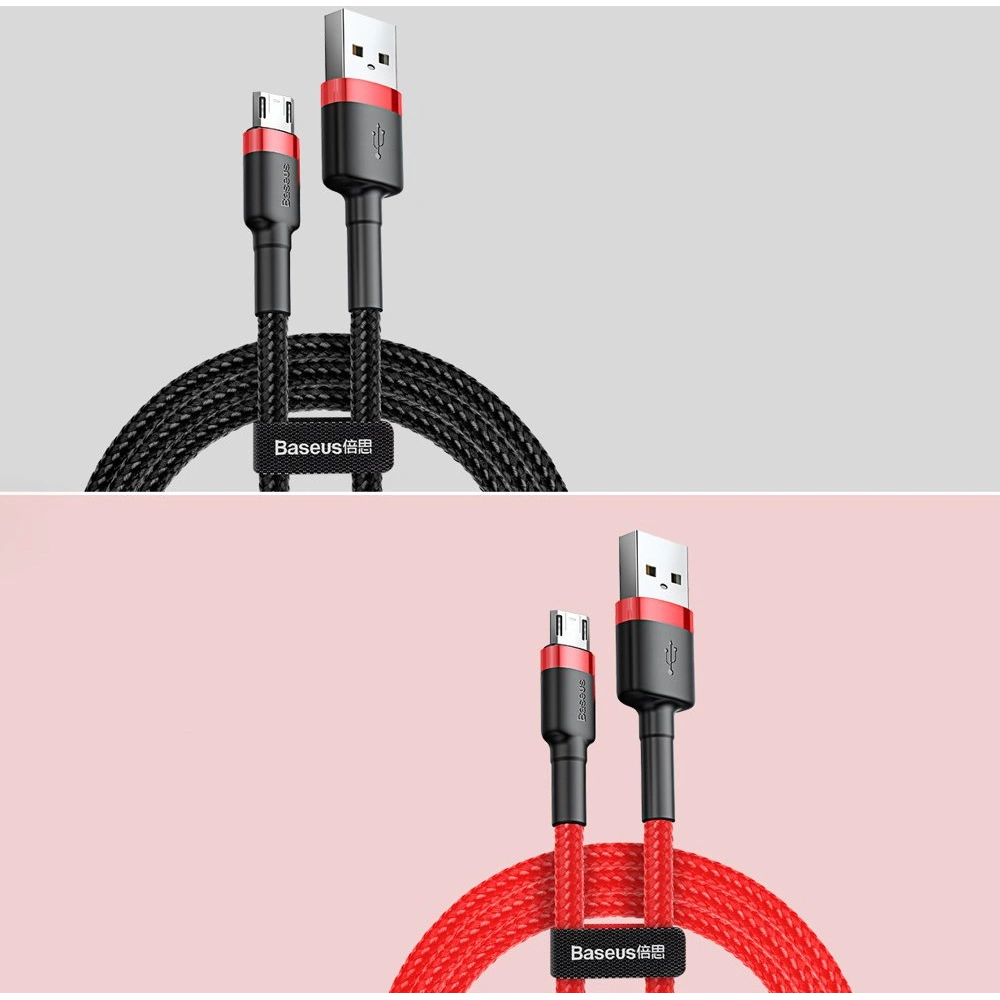 Hurtownia GSM - Kábel Baseus Cafule USB-A/microUSB 2A 3M fekete-szürke - BSU4126 - {ean13} - Hurt