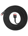 Kábel Baseus Cafule USB-A/microUSB 2A 3M fekete-piros