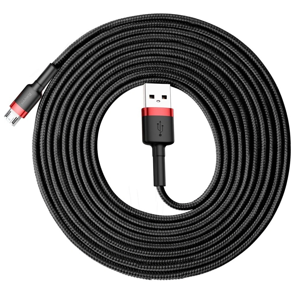 Hurtownia GSM - Kabel Baseus Cafule USB-A/microUSB 2A 3M černo-červený - BSU4127 - {ean13} - Hurt