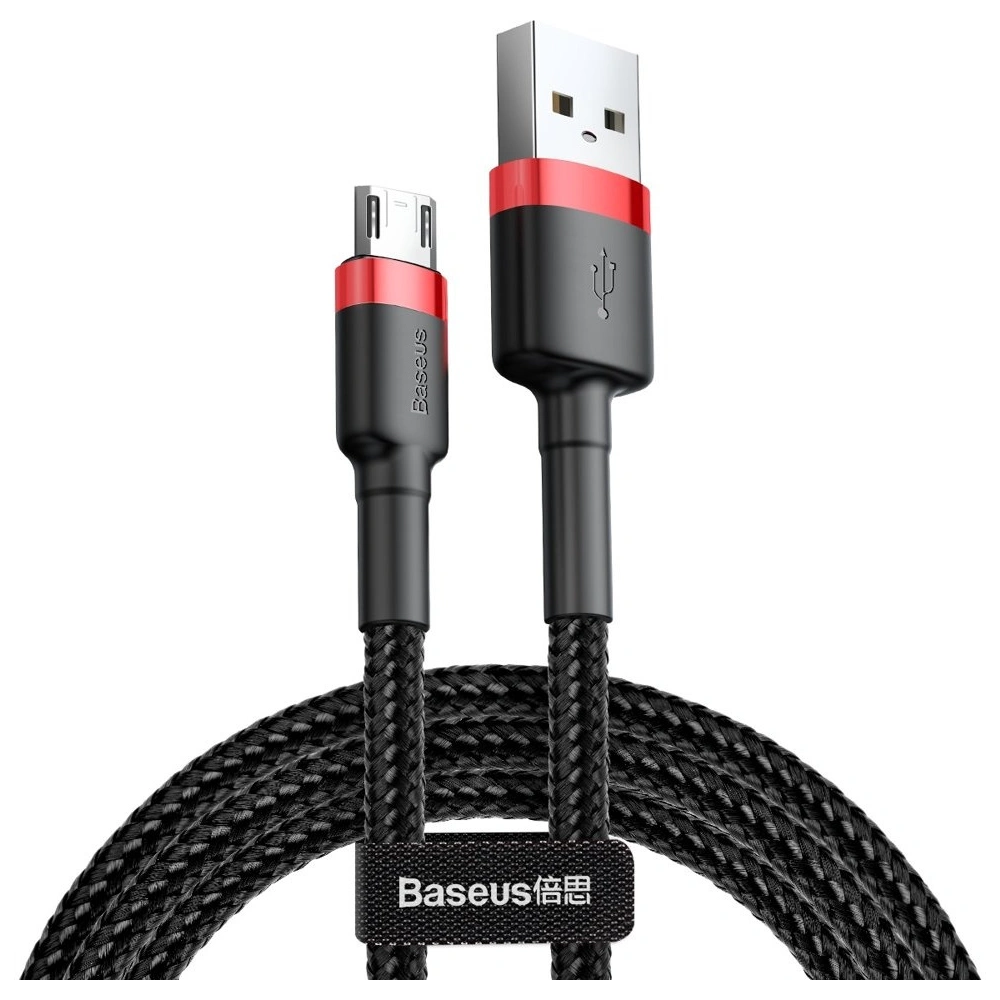 Hurtownia GSM - Kábel Baseus Cafule USB-A/microUSB 2A 3M fekete-piros - BSU4127 - {ean13} - Hurt
