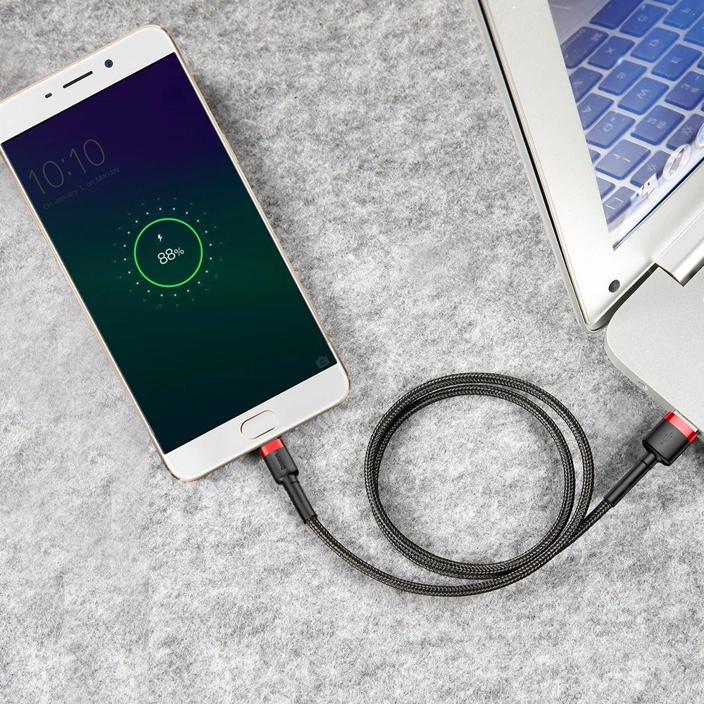 Hurtownia GSM - Kábel Baseus Cafule USB-A/microUSB 2A 3M fekete-piros - BSU4127 - {ean13} - Hurt
