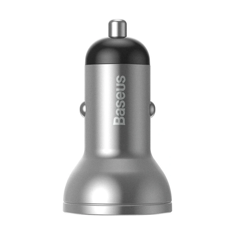 Hurtownia GSM - Autós töltő Baseus 2x USB 4,8A 24W LCD ezüst - BSU4128 - {ean13} - Hurt