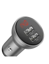 Hurtownia GSM - Autós töltő Baseus 2x USB 4,8A 24W LCD ezüst - BSU4128 - {ean13} - Hurt