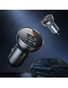 Hurtownia GSM - Încărcător auto Baseus 2x USB 4,8A 24W LCD argintiu - BSU4128 - {ean13} - Hurt