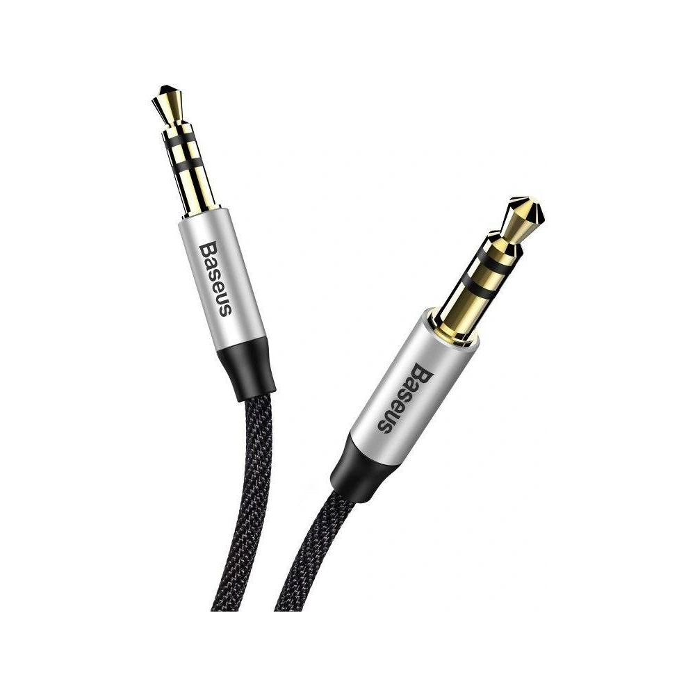 Hurtownia GSM - Cablul audio Baseus Yiven mini jack 3,5mm AUX 1m (negru-argintiu) - BSU4130 - {ean13} - Hurt