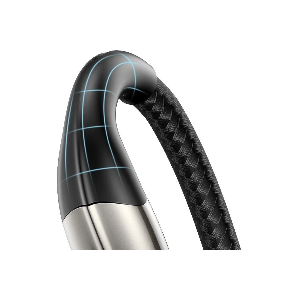 Hurtownia GSM - Kábel Baseus Horizontális USB-A/Lightning LED diódával 0.5m 2.4A (fekete) - BSU4131 - {ean13} - Hurt