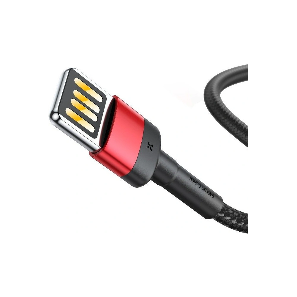 Hurtownia GSM - Kábel Baseus Cafule USB-A/Lightning 2,4A 1m (fekete-piros) - BSU4133 - {ean13} - Hurt