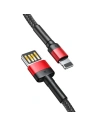 Hurtownia GSM - Kábel Baseus Cafule USB-A/Lightning 2,4A 1m (fekete-piros) - BSU4133 - {ean13} - Hurt