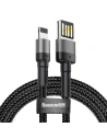 Kabel Baseus Cafule USB-A/Lightning 1,5A 2m (grau-schwarz)