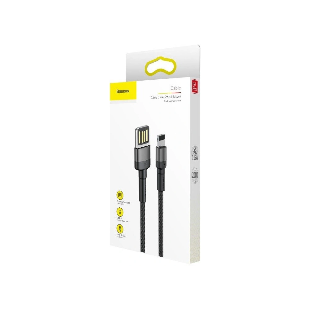 Hurtownia GSM - Kabel Baseus Cafule USB-A/Lightning 1,5A 2m (grau-schwarz) - BSU4135 - {ean13} - Hurt