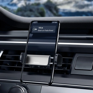 Uchwyt samochodowy Baseus Steel Cannon zaciskowy do kratki (srebrny)