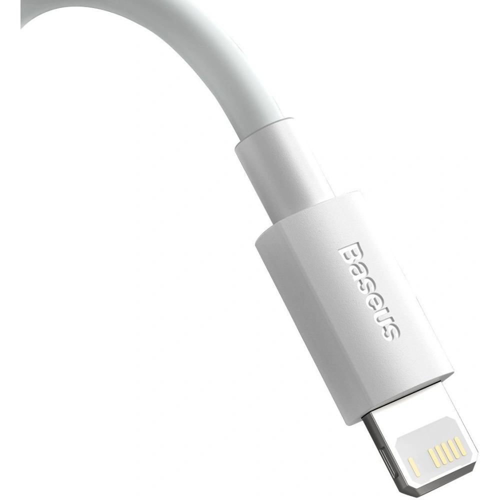 Hurtownia GSM - Kabel Baseus Simple Wisdom USB-A/Lightning 2.4A, 1.5m (weiß) [2 PACK] - BSU4140 - {ean13} - Hurt
