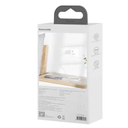 Kabel Baseus Simple Wisdom USB-A/Lightning 2.4A, 1.5m (biały) [2 PACK]