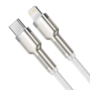 Kabel Baseus Cafule USB-C/Lightning PD, 20W, 1m (weiß)