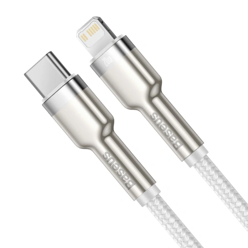 Kabel Baseus Cafule USB-C/Lightning PD, 20W, 1m (biały)