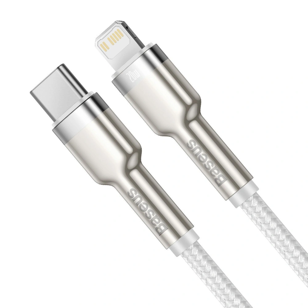 Hurtownia GSM - Cablu Baseus Cafule USB-C/Lightning PD, 20W, 1m (alb) - BSU4141 - {ean13} - Hurt