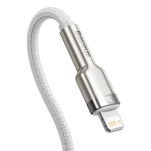 Kabel Baseus Cafule USB-C/Lightning PD, 20W, 1m (biały)