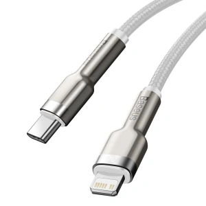 Kabel Baseus Cafule USB-C/Lightning PD, 20W, 1m (weiß)