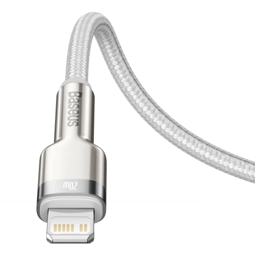 Kabel Baseus Cafule USB-C/Lightning PD, 20W, 1m (biały)