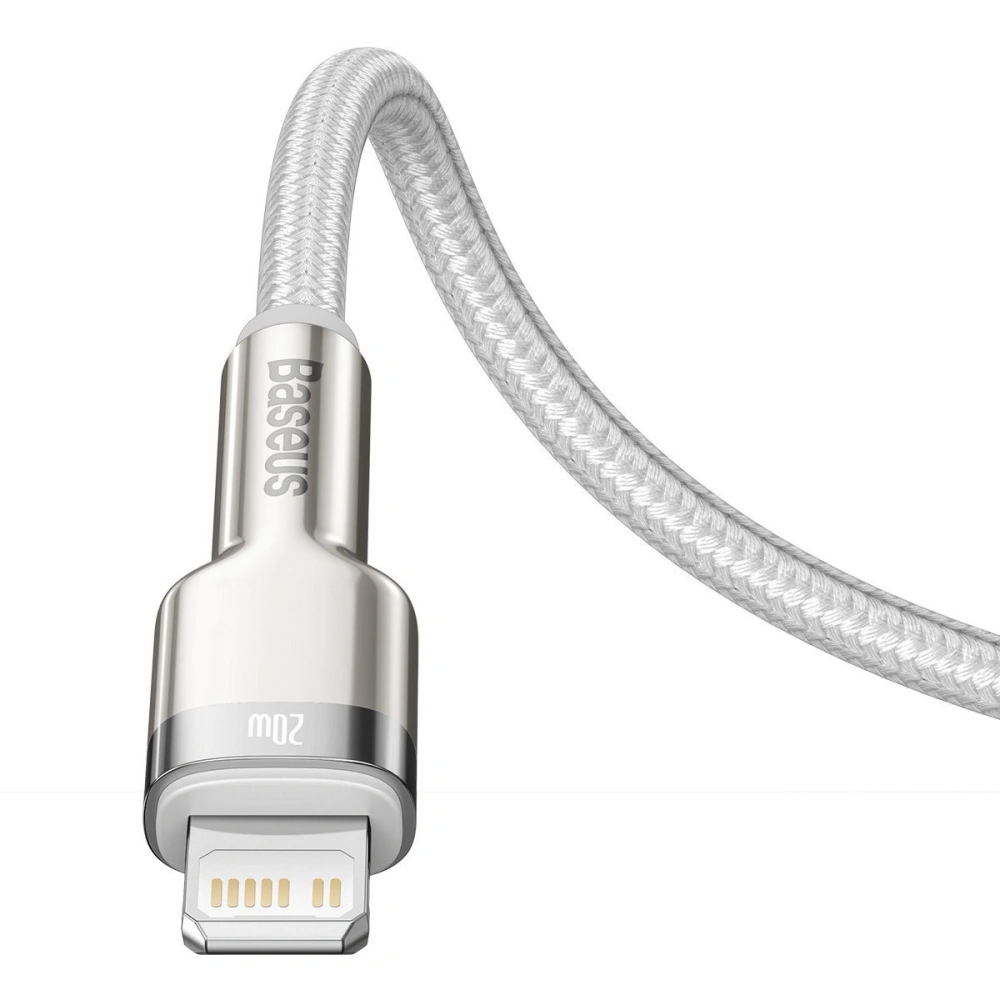 Hurtownia GSM - Cablu Baseus Cafule USB-C/Lightning PD, 20W, 1m (alb) - BSU4141 - {ean13} - Hurt