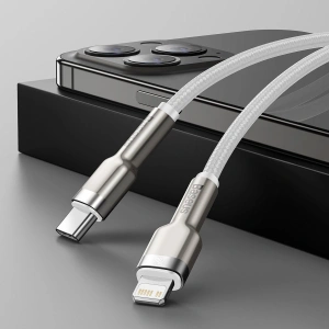 Kabel Baseus Cafule USB-C/Lightning PD, 20W, 1m (weiß)