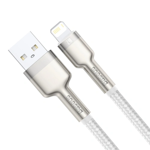 Kabel Baseus Cafule USB-A/Lightning 2.4A, 1m (biały)
