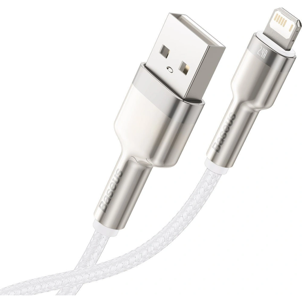 Hurtownia GSM - Cablu Baseus Cafule USB-A/Lightning 2.4A, 1m (alb) - BSU4142 - {ean13} - Hurt