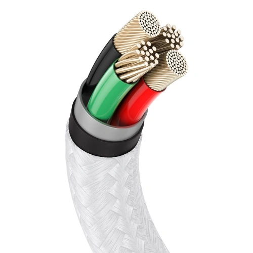 Kabel Baseus Cafule USB-A/Lightning 2.4A, 1m (biały)