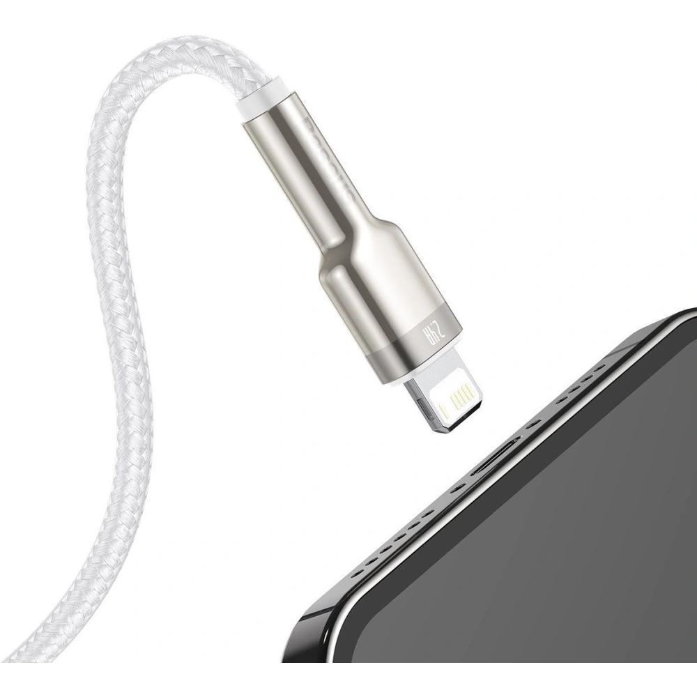 Hurtownia GSM - Kabel Baseus Cafule USB-A/Lightning 2.4A, 1m (weiß) - BSU4142 - {ean13} - Hurt