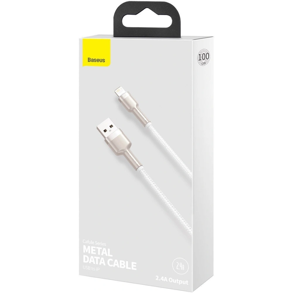 Hurtownia GSM - Kabel Baseus Cafule USB-A/Lightning 2.4A, 1m (weiß) - BSU4142 - {ean13} - Hurt