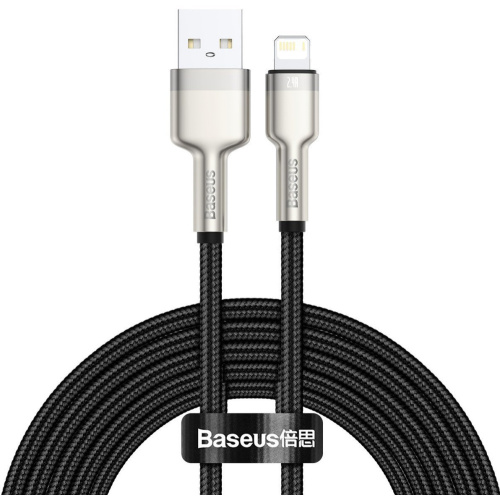Baseus Distributor - 6953156202283 - BSU4143 - Baseus Cafule USB-A/Lightning Cable 2.4A, 2m (black) - B2B homescreen