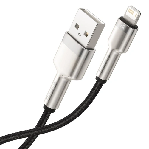 Kabel Baseus Cafule USB-A/Lightning 2.4A, 2m (czarny)