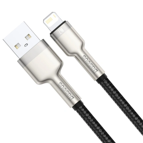 Kabel Baseus Cafule USB-A/Lightning 2.4A, 2m (czarny)