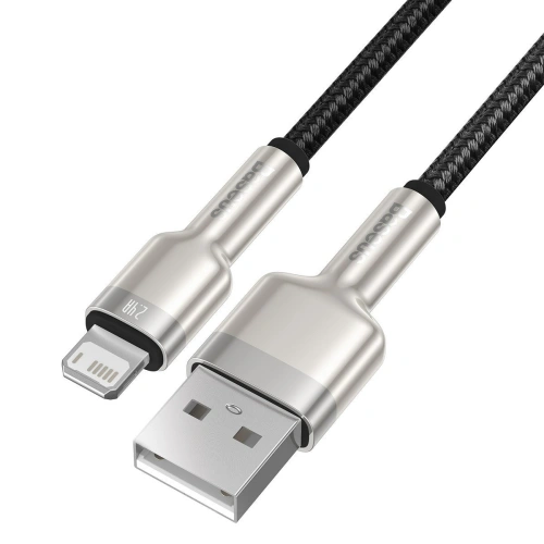 Kabel Baseus Cafule USB-A/Lightning 2.4A, 2m (czarny)