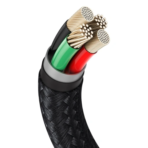 Kabel Baseus Cafule USB-A/Lightning 2.4A, 2m (czarny)