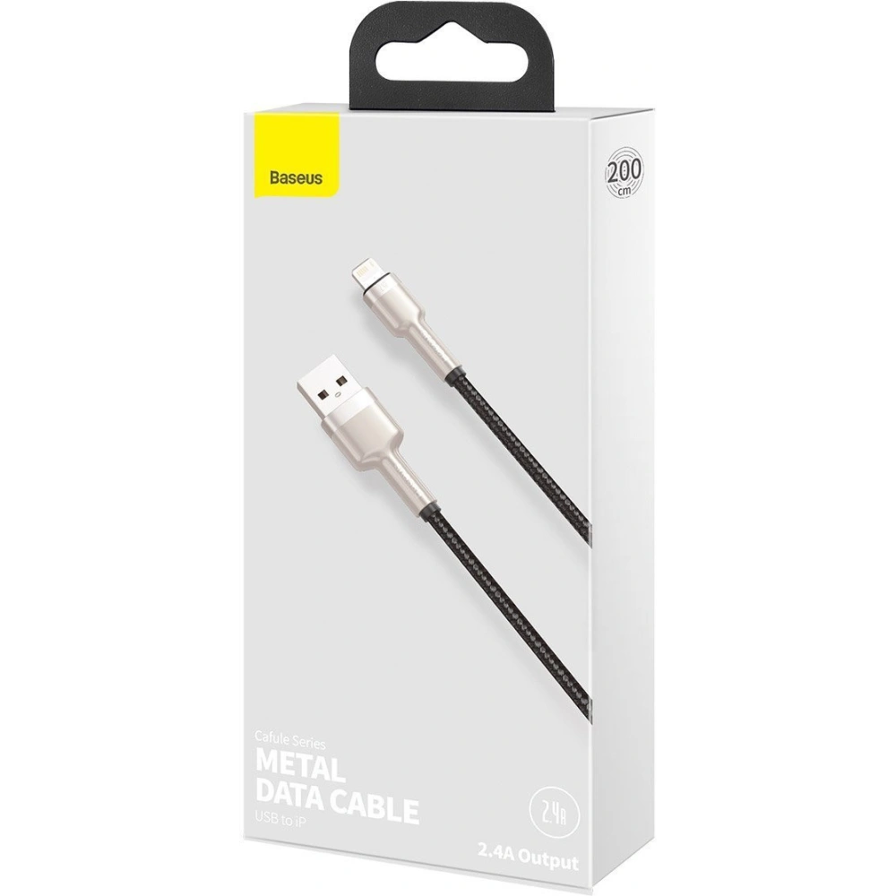 Hurtownia GSM - Kabel Baseus Cafule USB-A/Lightning 2.4A, 2m (schwarz) - BSU4143 - {ean13} - Hurt