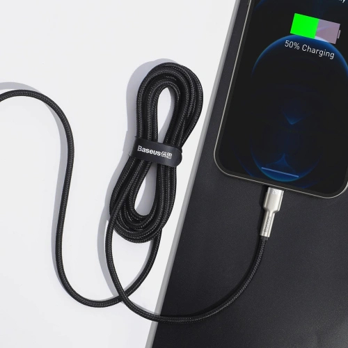 Kabel Baseus Cafule USB-A/Lightning 2.4A, 2m (czarny)