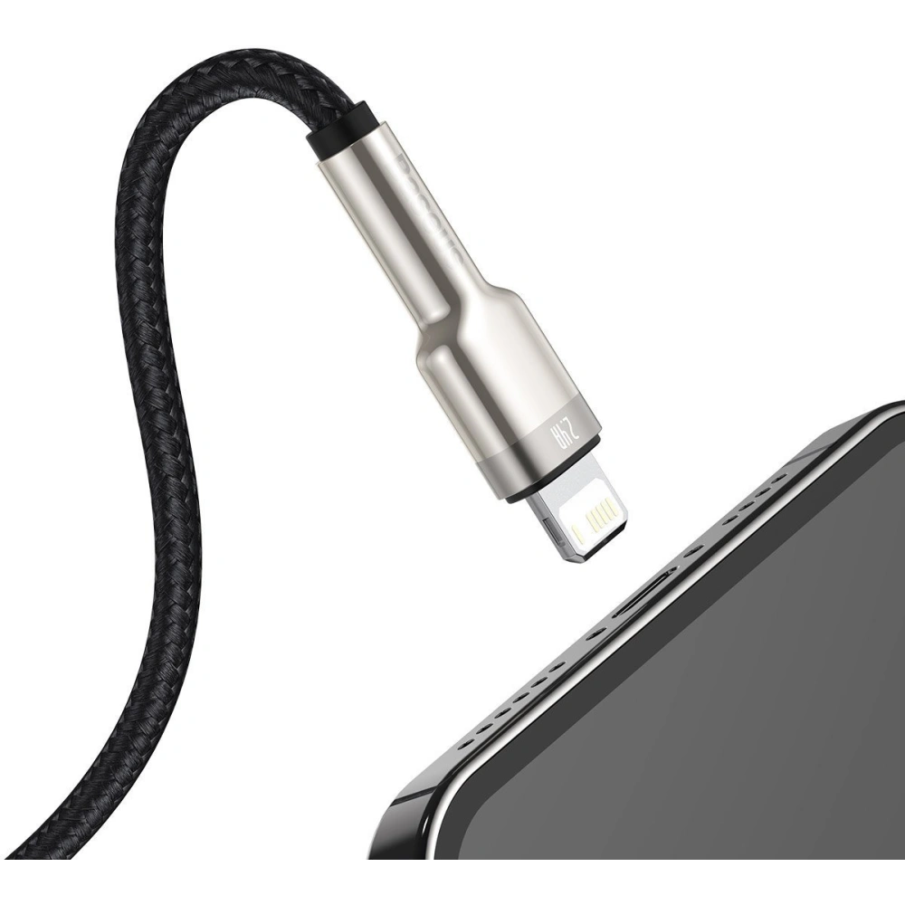 Hurtownia GSM - Kabel Baseus Cafule USB-A/Lightning 2.4A, 2m (schwarz) - BSU4143 - {ean13} - Hurt