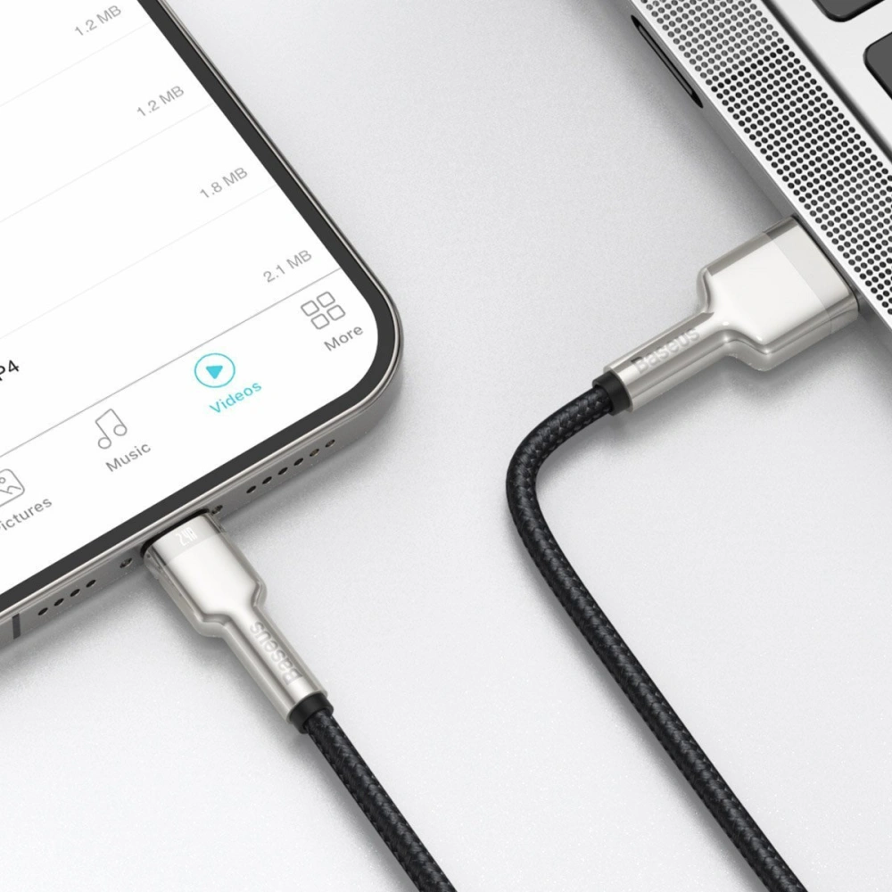 Hurtownia GSM - Kabel Baseus Cafule USB-A/Lightning 2.4A, 2m (schwarz) - BSU4143 - {ean13} - Hurt