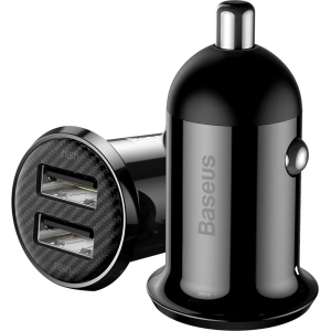 Hurtownia GSM - Autós töltő Baseus Grain Pro 2x USB-A 4.8A (fekete) - BSU4144 - {ean13} - Hurt