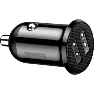 Hurtownia GSM - Autós töltő Baseus Grain Pro 2x USB-A 4.8A (fekete) - BSU4144 - {ean13} - Hurt