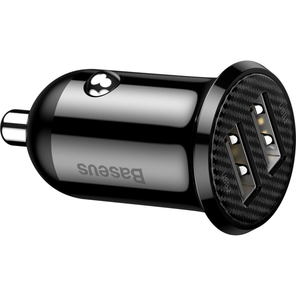 Hurtownia GSM - Autós töltő Baseus Grain Pro 2x USB-A 4.8A (fekete) - BSU4144 - {ean13} - Hurt