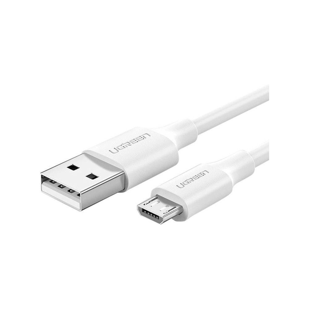 Hurtownia GSM - Kabel UGREEN USB-A/microUSB QC 3.0 2.4A 25cm (biały) - UGR1597 - {ean13} - Hurt