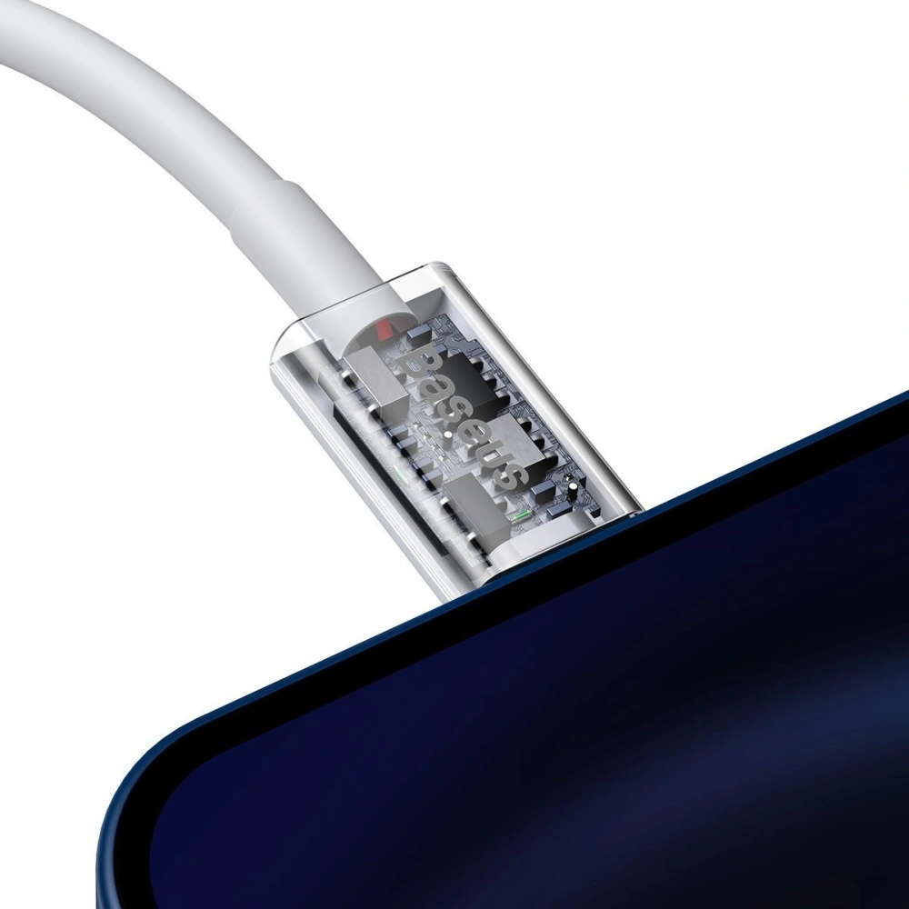 Hurtownia GSM - Cablul Baseus Superior Series USB-C/Lightning 20W, PD, 1.5m (alb) - BSU4147 - {ean13} - Hurt
